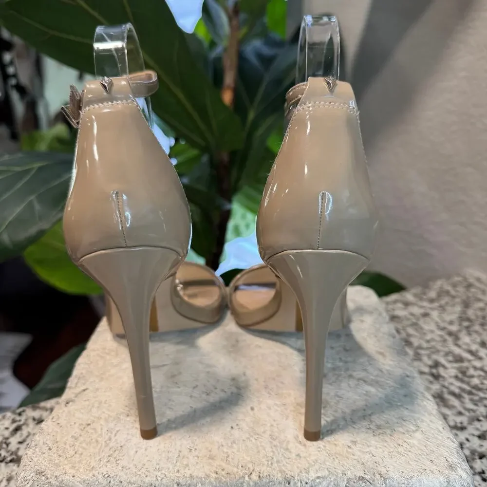 Sam Edelman Nude Ankle Strap Sandal Heels